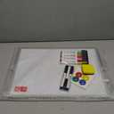 Dry Erase White Board, 16inX12in Large Magnetic Desktop Whiteboard with Stand, 10 Markers, 4 Magnets, 1 Eraser, Portable Double-Sided White Board Easel for Memo to Do List Desk Office