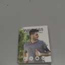 Single Bluetooth Phone Earpiece Earbud One Ear Piece Open Ear Bud Air Bone Conduction Earbud Earless Out of Ear Headphones Bluetooth Wireless Headsets with Microphone Earhook for Work (Black)