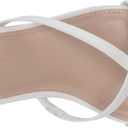 The Drop Women's Amelie Strappy Square Toe Heeled Sandal (10, White)