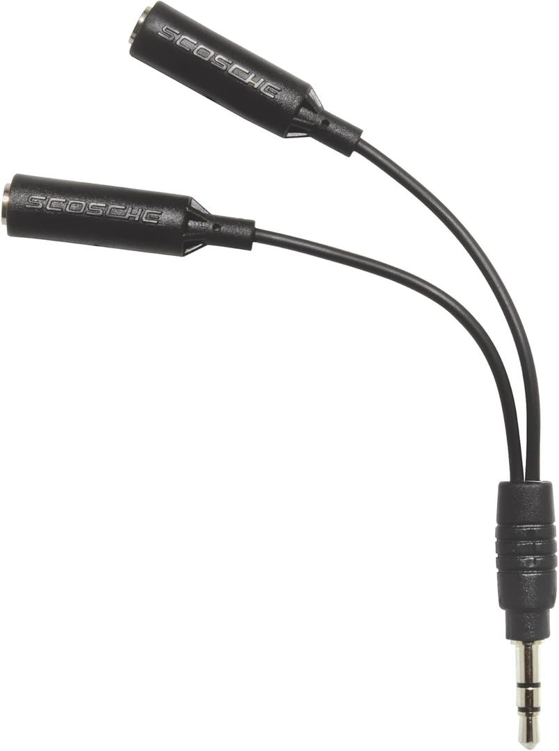 2 x Scosche 3.5 mm Headphone Splitter Cable