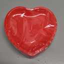 QZYL 50 PCS Valentines Paper Plates, 9-inch Valentines Red Heart Plates, Disposable Heart Shaped Paper Decor, Birthday Party Decorations Wedding Table Decor Party Supplies Love Party Decor