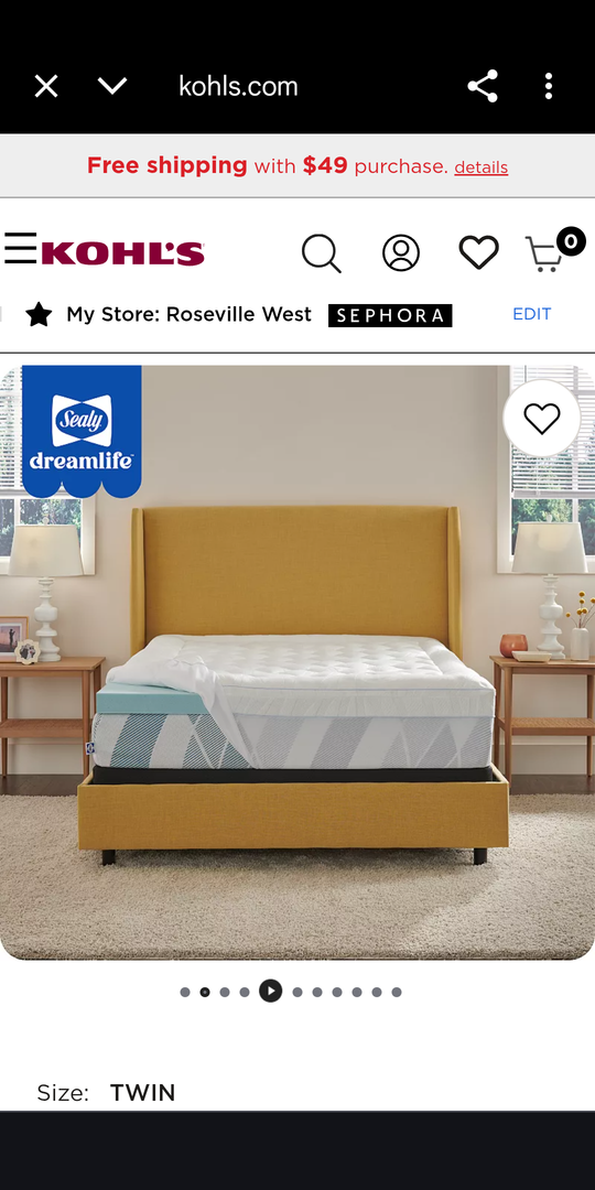 Sealy Dreamlife™ 3-in. Gel Memory Foam Mattress Topper & 1-in. Quilted Cooling Cover Full