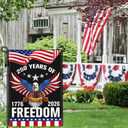 4 x NASIAN 250 Year American Anniversary Flag 250th Anniversary USA Merchandise Garden Flag Patriotic 4th of July Eagle Yard Garden Flags For Outside 12x18 Inch Double Sided Outdoor Banner Decorations