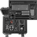 STARTRC VCR Hard Case for Insta360 X5 Bundle Double Layers Large Capacity Organizer IP67 Travel Hard Carrying Case for Insta 360 X5 114cm Invisible Selfie Stick Accessories