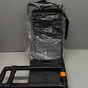 CAB55 2 Ball Bowling Bag with 4 Wheels, Double Bowling Ball Bag with Separate Shoe Compartment, (Up To US Men Size 16), and Multiple Multifunctional Accessory Pockets (Gray)