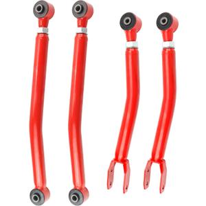 0-4.5" Lift Adjustable Front Control Arms for 2018-2024 Jeep Wrangler JL/JLU, 2020-2024 Jeep Gladiator JT  Upper & Lower Arms, Greasable Bushings