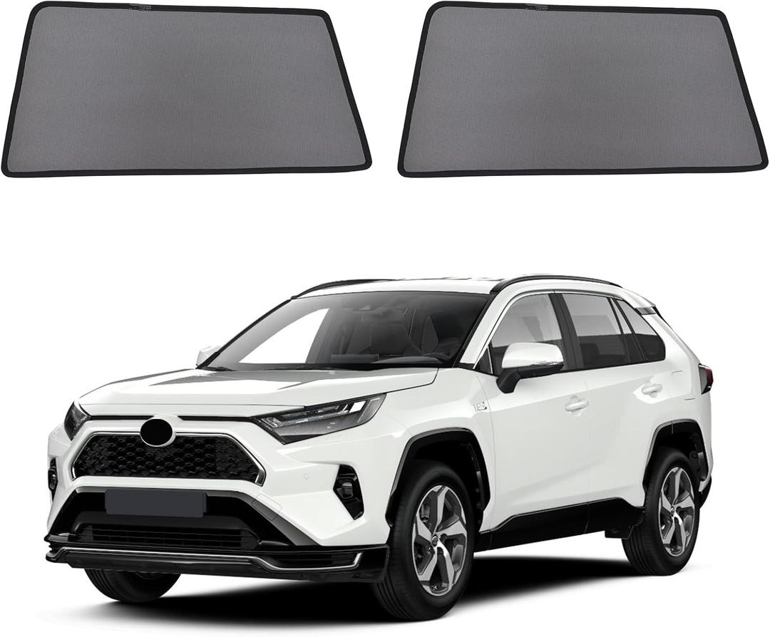 Car Window Shades for 2019-2024 RAV4 Accessories - Rear Side Window Shade for Baby, Breathable Mesh Car Privacy Window Covers, UV Protection and Heat Insulation for Road Trips, Napping, Camping