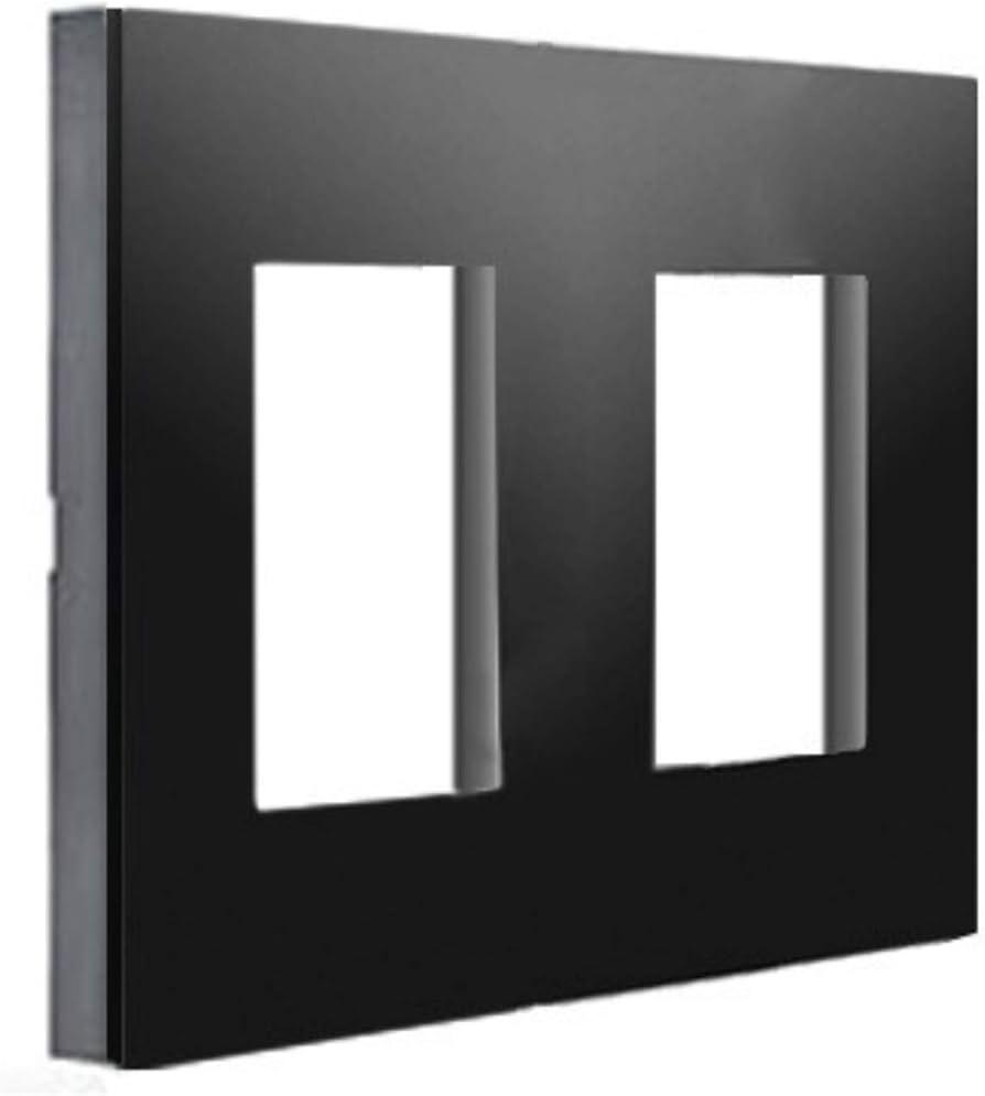 Lutron Claro 2 Gang Wallplate Gloss Finish 
