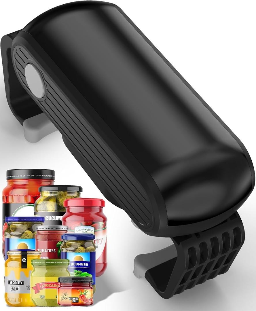 Electric Jar Opener One-Touch High Torque, Hands-Free Jar Opener for Weak Hands & Seniors