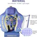 Mambobaby Float with Canopy Size Improved Non Inflatable Infant Baby Pool Float Smart Mambo Float Swim Trainer Add Tail Swim Float Mambo Float Solid Air Free Water Waist Swimming Ring, adjustable