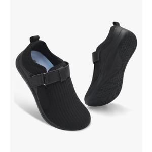 Spesoul Wide Womens Walking Shoes Adjustable Diabetic Shoes Breathable Zero Drop Barefoot Shoe Neuropathy Edema Nursing Shoe Wide Width Sneakers, Size 40