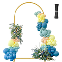 Wedding Arch Backdrop Stand Set of 3 Wedding Arches for Ceremony Chiara Backdrop Stand 3.9FT×7.2FT Metal Arch Backdrop Stand Round Arch Backdrop Stand
