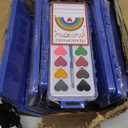 Valentines Day Gifts for Kids, 24 Pack Watercolor Paint Set with Paintbrush for Kids, Prizes Exchange Gifts Valentines Party Favors for Preschool Classroom School