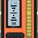 High Accuracy Laser Level Receiver : Dual LCD Display Laser Level Detector 197ft in Sunlight Outdoors, Loud Speaker, IP54 Shock-resistant, DR1