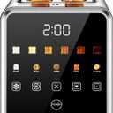 Touch Screen Toaster 2-Slice with 1.5" Wide Slots & Memory Recall | 900W Stainless Steel Smart Digital Toasters | 6 Shade Settings for Bagels & Thick Bread