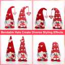 Valentine's Day Gnome Plush,Valentine Couple Plush Gnomes Decorations for Home, Indoor, Office - Valentine Gifts for Her, Wife, Teacher, Girls - Wedding Gift for Husband & Wife