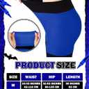 Halloween Crayon Leggings for Women Stretchy Pants Crayon Funny Tights for Halloween Cosplay (Blue, M)