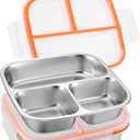 Alphatool 2 Pcs Portable Stainless Steel Snack Containers for Kids