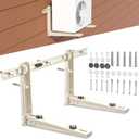 Outdoor Mini Split Wall Mounting Bracket, Heavy-Duty Wall Bracket for 7000 Btu to 12000 Btu Ductless Mini Split Air Conditioner AC Heat Pump Systems , Max 400 Lb Capacity (7000BTU-12000BTU)