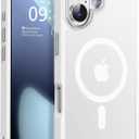 Newfuture Magnetic for iPhone 17 Case [Compatible with Magsafe] [Military Grade Drop Protection] Translucent Matte Anti-Scratch Shockproof Protective Phone Cover 6.3 Inch, Frosted White