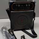 Karaoke Machine, Portable Bluetooth 5.3 Speaker with 2 Wireless Microphones for Adults, PA System with Echo Adjustment, Support TWS/TF Card/USB/AUX/TVs Connected