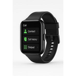 Smart Watch for Women and Men, 1.96-Inch Touch Screen Fitness Tracker, Black, IP68 Waterproof, Heart Rate Monitor, Sleep Tracking, Bluetooth Calling for Android iPhone and iOS.