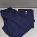 Dagacci Scrubs Medical Uniform Women and Man Scrubs Set Medical Scrubs Top and Pants (X-Large, Navy)