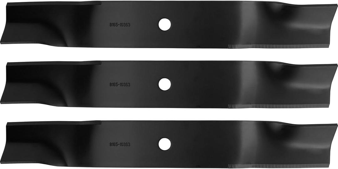 OCPTY High Lift Blades 60 inch Deck Mower Blades for Cub Cadet 01005338, 01005338P, 02005019, 742-04415, 942-04415 DS60 M60-CT M60-KH ZHD-S60 M60-KH ROPS M60-KHEFI M60-KW Recon 60 ZHD-S60,3 pack