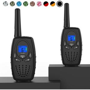 Walkie Talkies for Adults, M880 FRS Two Way Radio Long Range with VOX Belt Clip/Hand Held Walky Talky with 22 Channel 3 Mile for Family Home Cruise Ship Camping Hiking (Black 2 in 1)