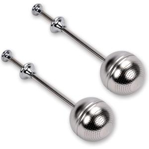 Numola Long Handle Tea Ball Stainless Steel, 2Pcs Premium Tea Infuser Filter for Loose Leaf Tea, Reusable Fine Mesh Tea Interval Diffuser Strainer for Cup and Teapot