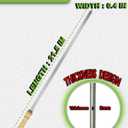21.5 inch Long Flat Skewers for Kabobs (12 PCS),0.4" Wide 304 Stainless Steel Barbecue Kebab Skewers for Grilling with Wood Handle,Durable for BBQ Metal Kabob Skewer Sticks for Outdoor