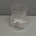 Ribbed Glass Vase, Flower Vase, Fluted Clear Vases for Flowers, Modern Vases for Living Room, Dining Table, Entryway, Shelf, Wedding, Office, Coffee Table, Birthday, 7.5 Inches