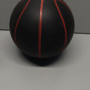 Silent Basketball Size 7 (29.5")  Grooved Airless Indoor Basketball for Quiet Dribbling and Indoor Training, Pro PU Foam Ball  Real Feel Higher Bounce Quieter (Black)