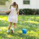 Maxx Bubbles Super Bubble Jet, Portable Automatic Bubble Machine for Kids, High Output Outdoor Fun Toy with Bubble Solution Included, Blue