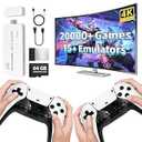 KANYUNCD 2025 Upgraded Retro Gaming Console,Video Games Console with 4K HDMI Builtin 20000+ Games and 23 Emulators Plug & Play,Dual 2.4G Controllers(64GB)