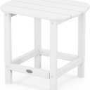 POLYWOOD SBT18WH South Beach 18" Outdoor Side Table, White