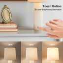 Cordless Modern Resin Table lamp, Fluted Column Base, 5200-mAh Rechargeable Battery, 3-Level Brightness, Build-in Integrated LED 320 Lumen Max, for Bedside Desk Nightstand Light