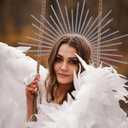 3 x Halo Sun Crown Headband Sunburst Spiked Crown Headpiece for Halloween Women Cosplay Party Accessories