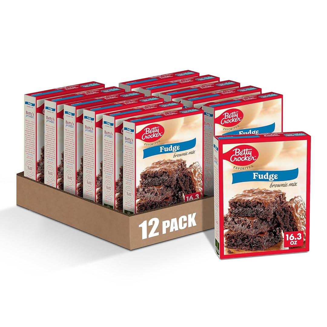 Betty Crocker Favorites Fudge Brownie Mix, 16.3 oz (Pack of 12)