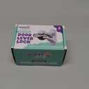 Door Lever Lock (2 Pack)  Prevents Toddlers from Opening Doors  Easy One-Hand Operation for Adults  Durable ABS with 3M Adhesive Backing  No Tools Needed for Install (White)