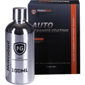 Auto Ceramics Coating Light Ceramic Coating for Cars, Protect Car Paintwork, High Shine, Easy to Apply, 100ml,Car Cleaner(Sufficient for 3 Small-Medium Cars)-Durability of over 1 year