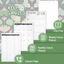 Academic Planner 2026, Daily Weekly and Monthly Planner, Jan. 2026 - Dec. 2026, Calendar Planner with Monthly Tabs, Planning Organize Notebook for Work, 8.5'' x 6.2'', Green Butterfly