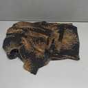 ZOMVA Plus Size Sparkly Wrap Dress 3/4 Sleeve Firework Glitter Bodycon Dresses Wedding Guest Cocktail Evening Party,Black/Gold, Size 3 XL