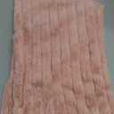 12x20 Throw Pillow Covers Set of 2, Decorative Faux Fur Covers for Bed, Couch Soft Fluffy Pillow Cover with Velvet Back for Living Room, Neutral Home Dcor Accent for Sofa - Pink