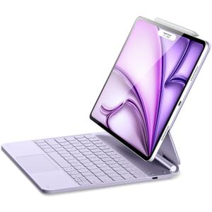 ESR for iPad Air 13 Inch Case Keyboard M4/M3/M2 (2026/2025/2024) & iPad Pro 12.9 inch (6th/5th/5th/3rd) Magic Keyboard, Easy-Set Floating Cantilever Stand, Precision Multi-Touch Trackpad, Purple