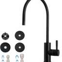 iSpring GA3-ORB Drinking Water Faucet for Kitchen Sink with 3/8" Connector, Heavy Duty Lead-Free Reverse Osmosis Faucet for RO System, Non-Air Gap 100% Stainless Steel RO Faucet, Oil Rubbed Finish