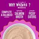 Tiki Cat Luau Velvet Mousse, Salmon in Broth, Complete Nutrition for Balanced Diet, Wet Cat Food For All Life Stages, 2.8 oz. Pouch (Pack of 12)