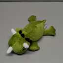 SQEQE Weighted Dinosaur Plush, Weighted Dinosaur Stuffed Animal, Dino Plushies Dino Pillow Toy Gift for Kids Adults 9.8 Inch, 0.8 Lbs (Green)