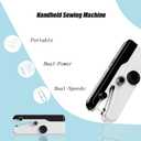 Handheld Sewing Machine, Heavy Duty Mini Sewing Machine 2-Speed 2 Power Modes Quick Sewing Kit Hand Sewing Machines Stitching for Beginners Adult, Portable Sewing Machine Suitable for DIY/Home/Travel