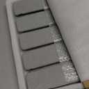 2pcs Stone Dish Drying Mat for Kitchen Counter, Quick-Dry Diatomaceous Earth Water Absorbent Pad & Countertop Drainer, Home Essentials for Bath and Pets - Light Grey, 24x16 & 8x4